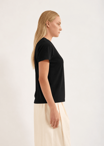 Verte Tee in Black from JAC + JACK at Edito Boutique