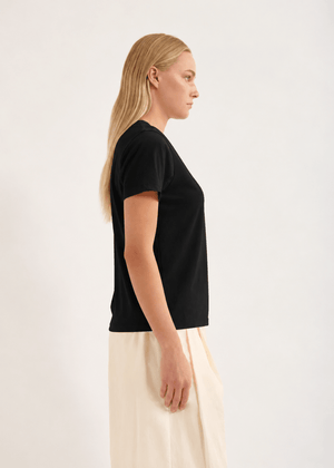 Verte Tee in Black from JAC + JACK at Edito Boutique