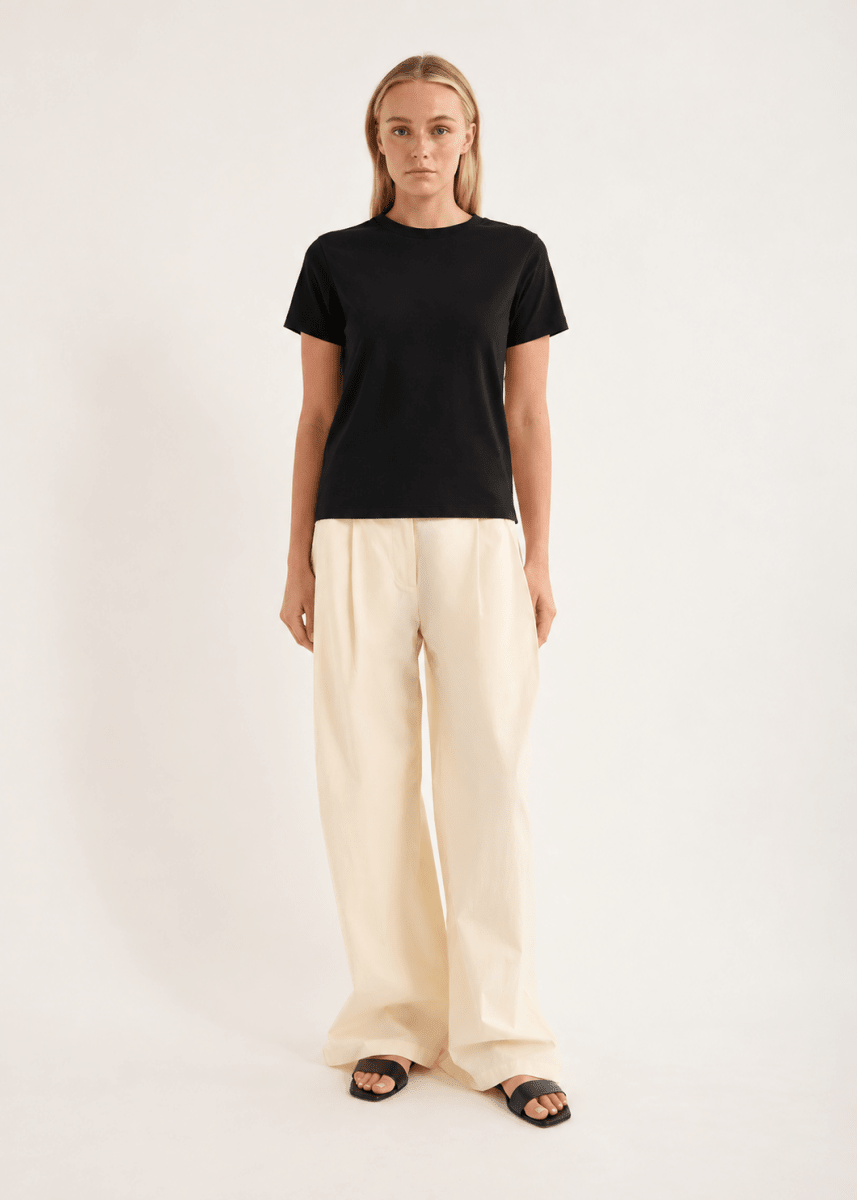 Verte Tee in Black from JAC + JACK at Edito Boutique