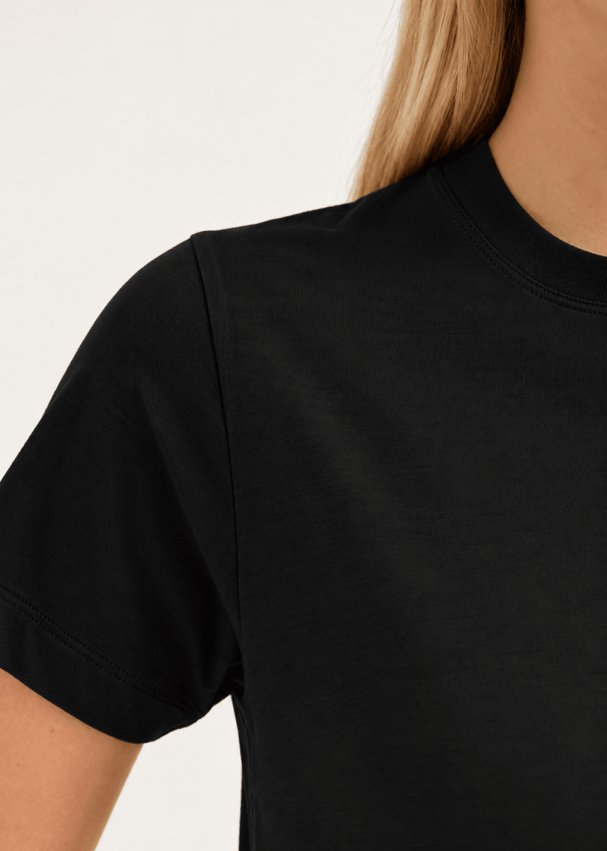 Verte Tee in Black from JAC + JACK at Edito Boutique