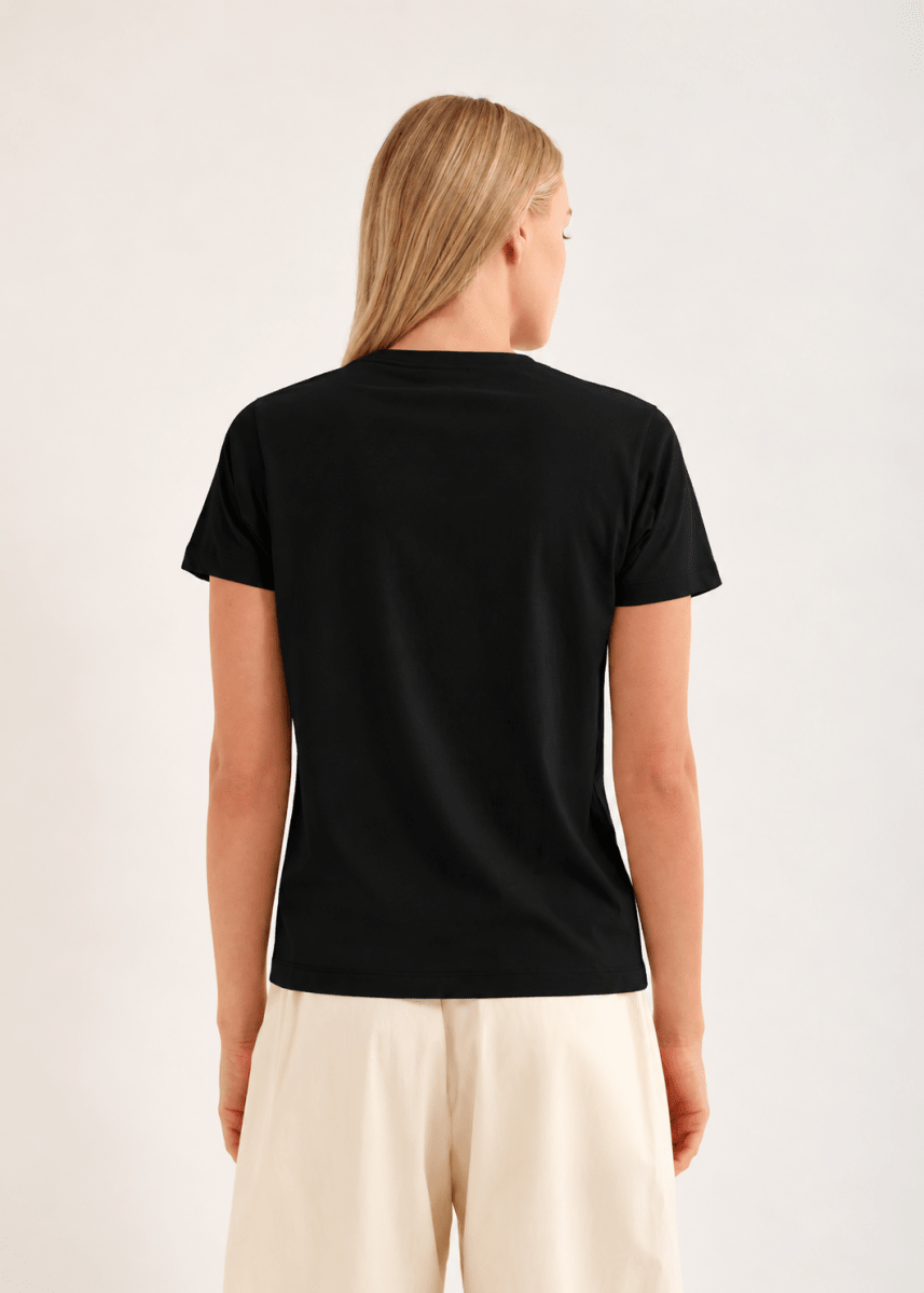 Verte Tee in Black from JAC + JACK at Edito Boutique