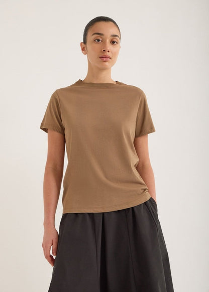 Verte Tee in Walnut from JAC + JACK at Edito Boutique