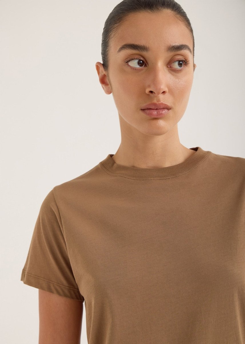 Verte Tee in Walnut from JAC + JACK at Edito Boutique