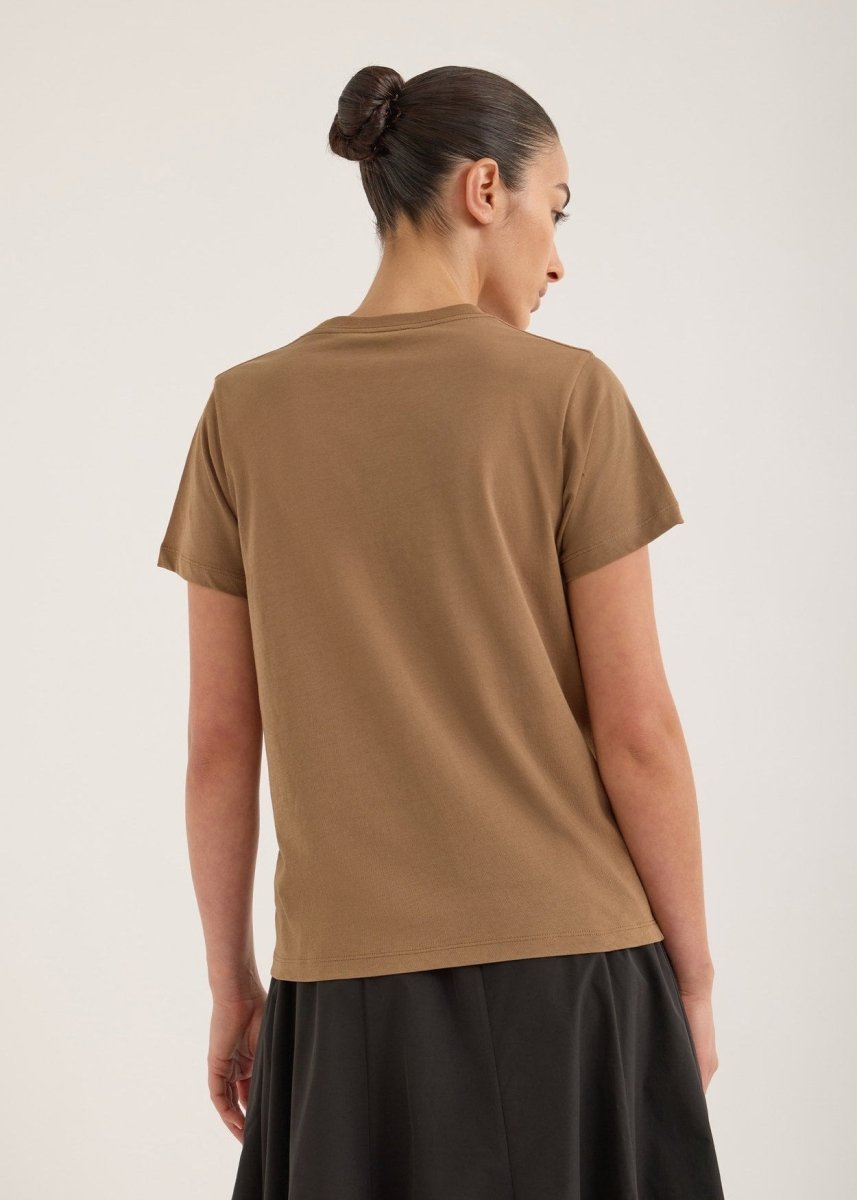 Verte Tee in Walnut from JAC + JACK at Edito Boutique