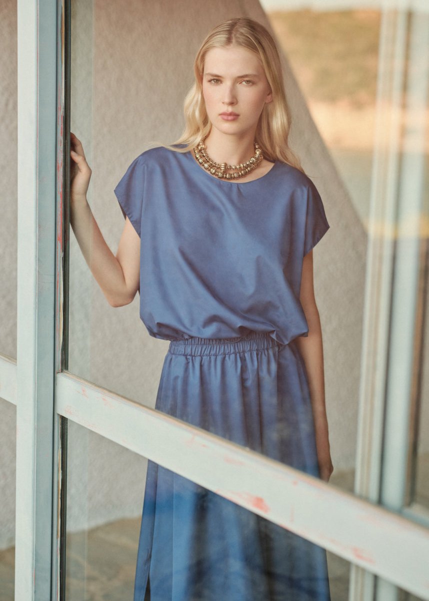 Verve Skirt in Blue from DEVOTION TWINS at Edito Boutique