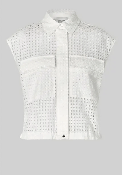 Villa Waistcoat in White from SECOND FEMALE at Edito boutique