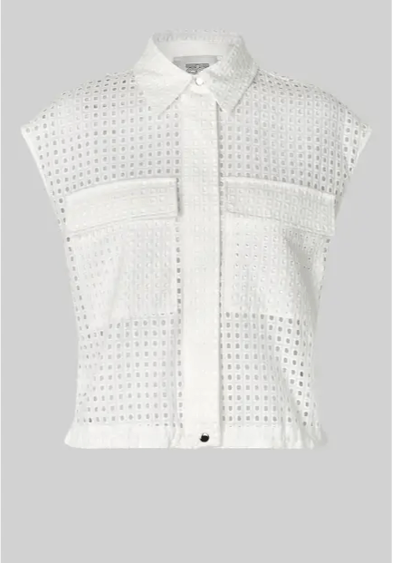 Villa Waistcoat in White from SECOND FEMALE at Edito boutique