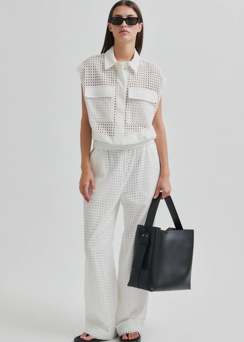 Villa Waistcoat in White from SECOND FEMALE at Edito boutique