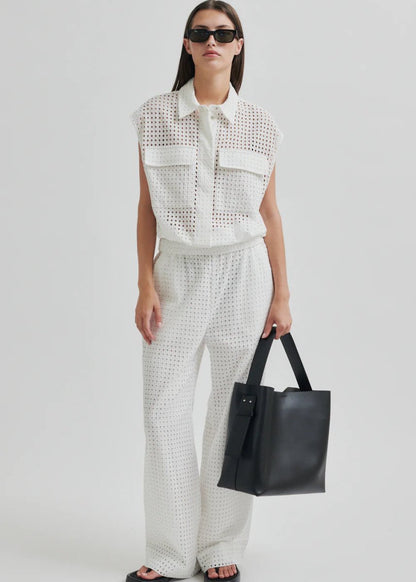 Villa Waistcoat in White from SECOND FEMALE at Edito boutique