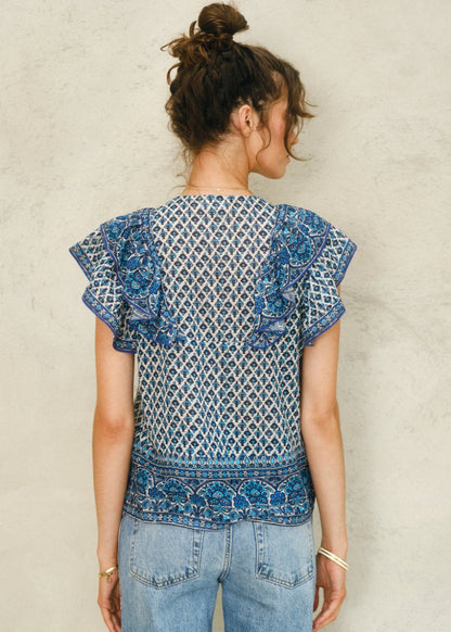Viti Top in Blue from M.A.B.E at Edito boutique