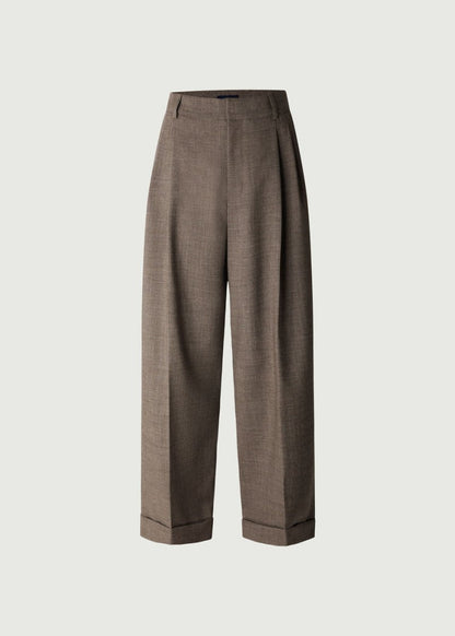 Watson Trousers in Brown/Ecru from SOEUR at Edito boutique