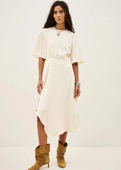 Wila Dress in Beige from BA&SH at Edito Boutique