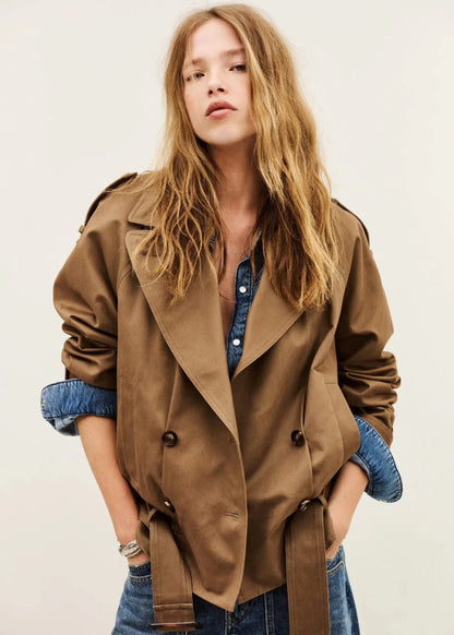 Winnie Coat in Brown from BA&SH at Edito Boutique