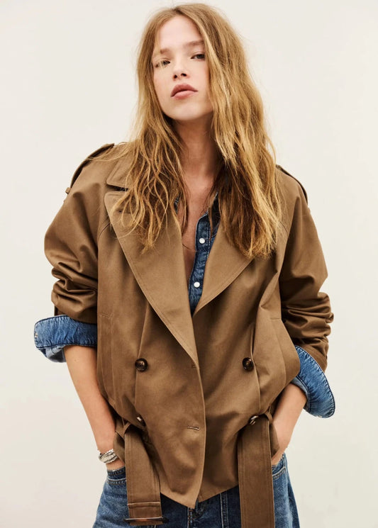 Winnie Coat in Brown from BA&SH at Edito Boutique