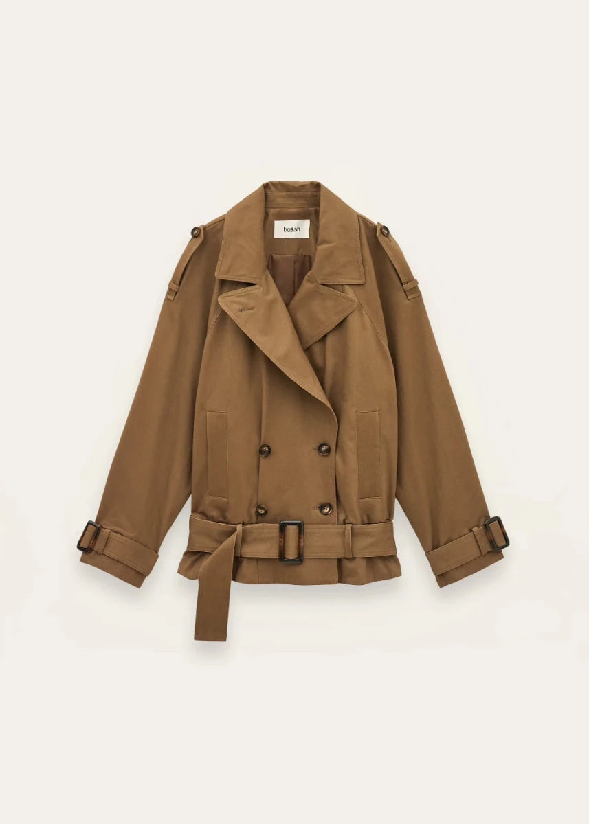 Winnie Coat in Brown from BA&SH at Edito Boutique