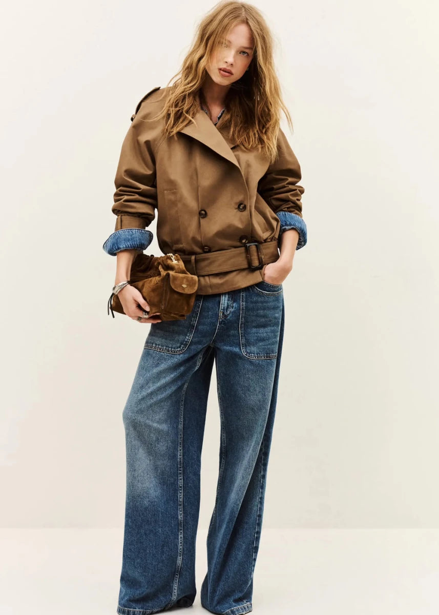 Winnie Coat in Brown from BA&SH at Edito Boutique