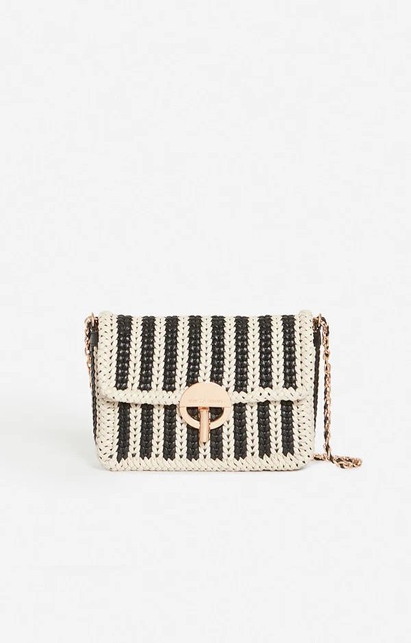 Woven Nano Moon Bag from VANESSA BRUNO at Edito boutique