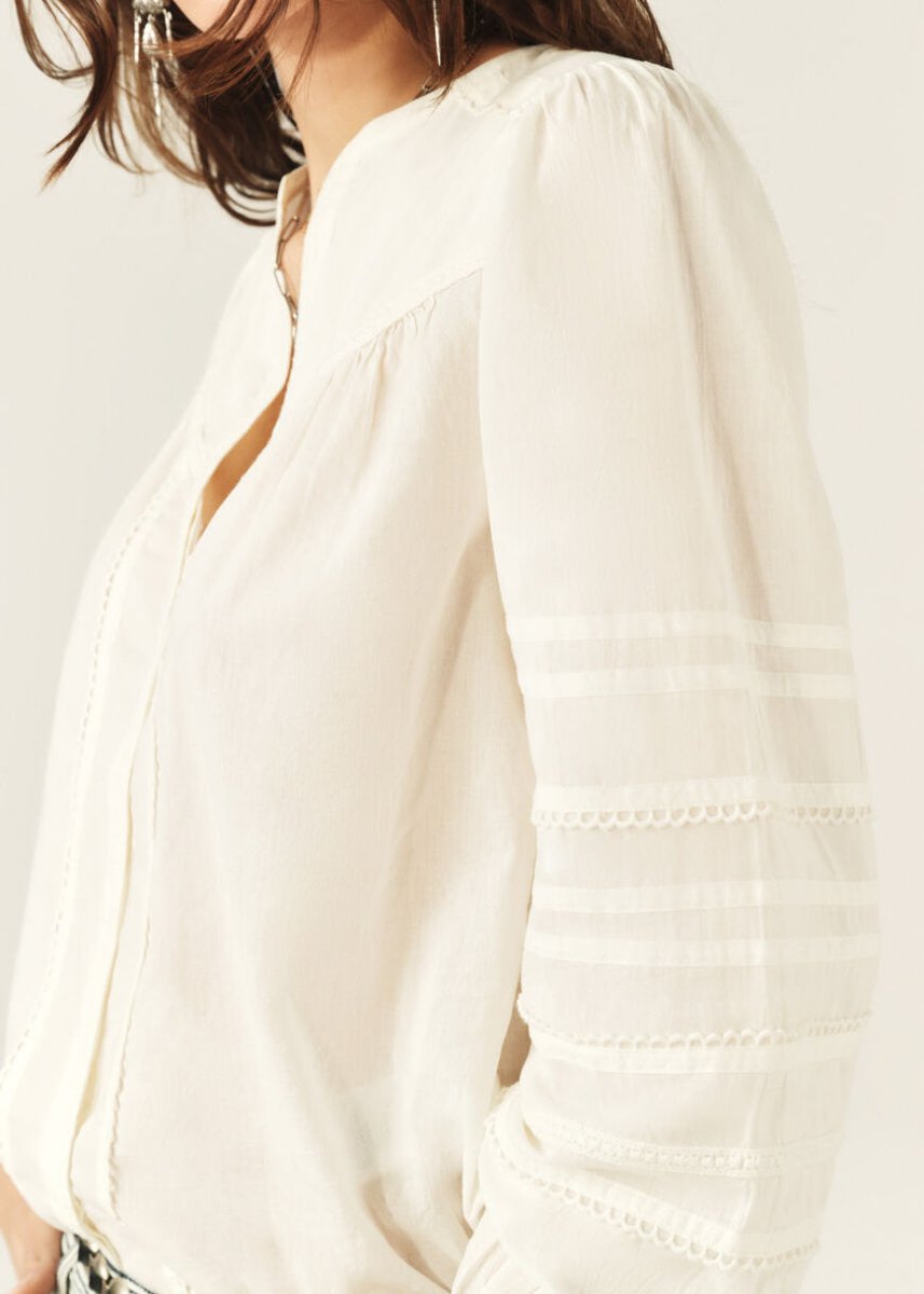 Yilla Shirt in Ecru from BA&SH at Edito boutique