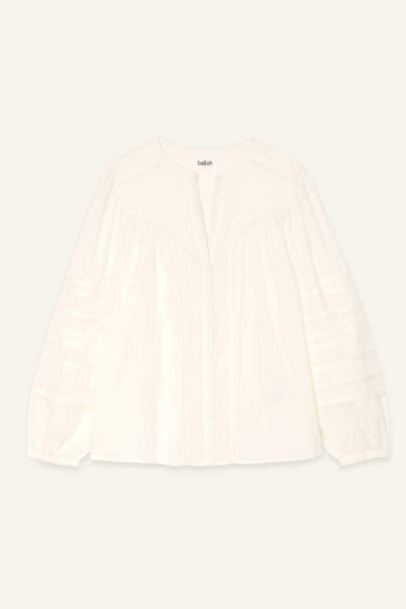Yilla Shirt in Ecru from BA&SH at Edito boutique