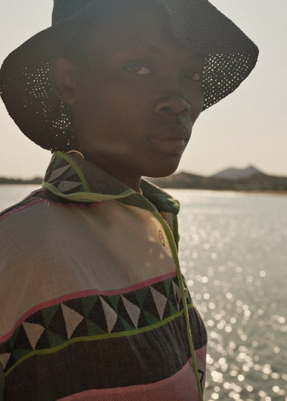 Zaria Shirt in Green/Pink from DEVOTION TWINS at Edito Boutique
