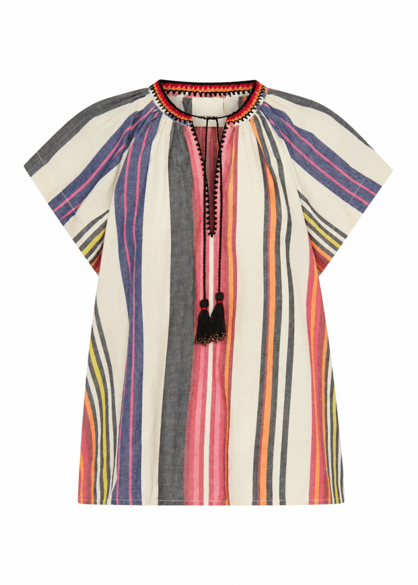 Zetus Top in Voula Stripe from ILIO NEMA at Edito Boutique