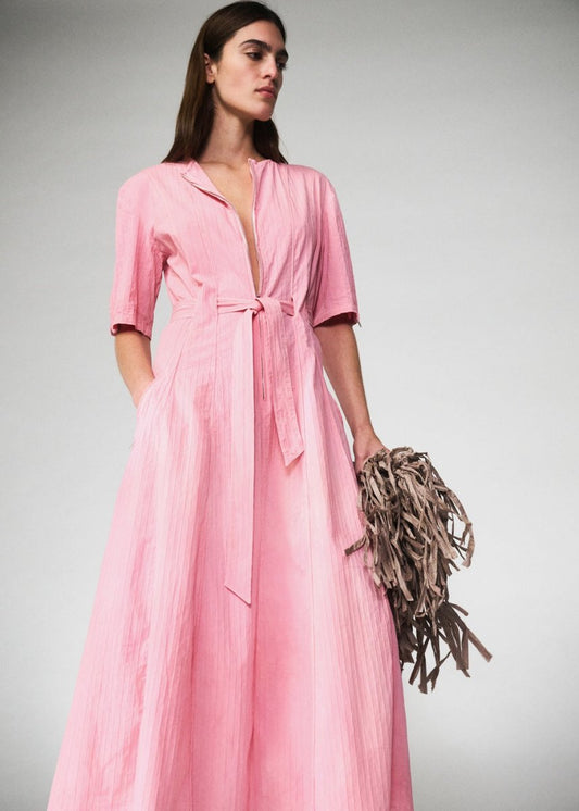 Zipper Dress in Bubblegum from LUUDA at Edito boutique