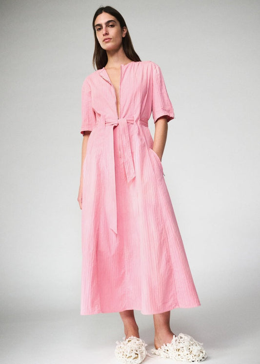 Zipper Dress in Bubblegum from LUUDA at Edito boutique