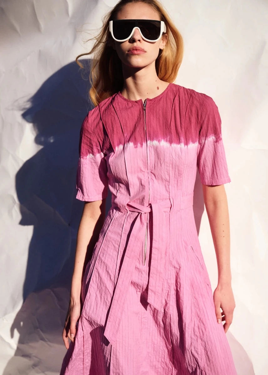 Zipper Dress in Musk from LUUDA at Edito Boutique