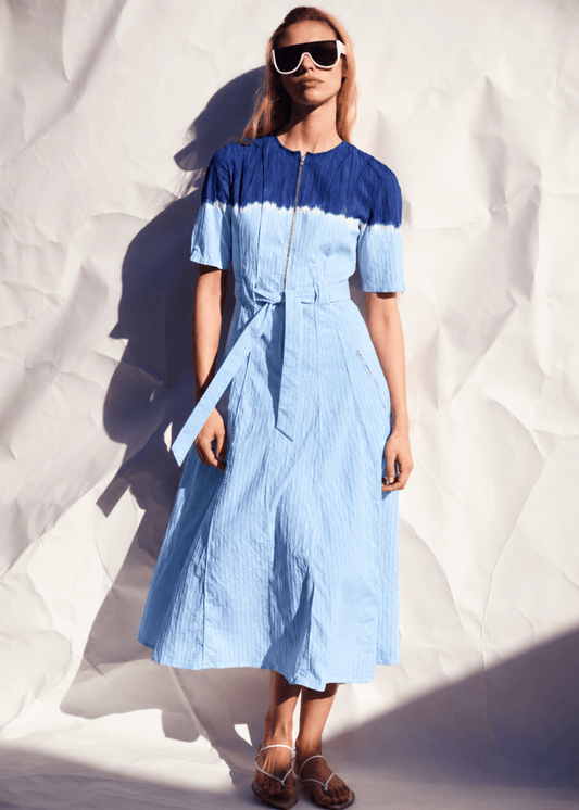 Zipper Dress in Powder from LUUDA at Edito Boutique