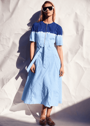 Zipper Dress in Powder from LUUDA at Edito Boutique