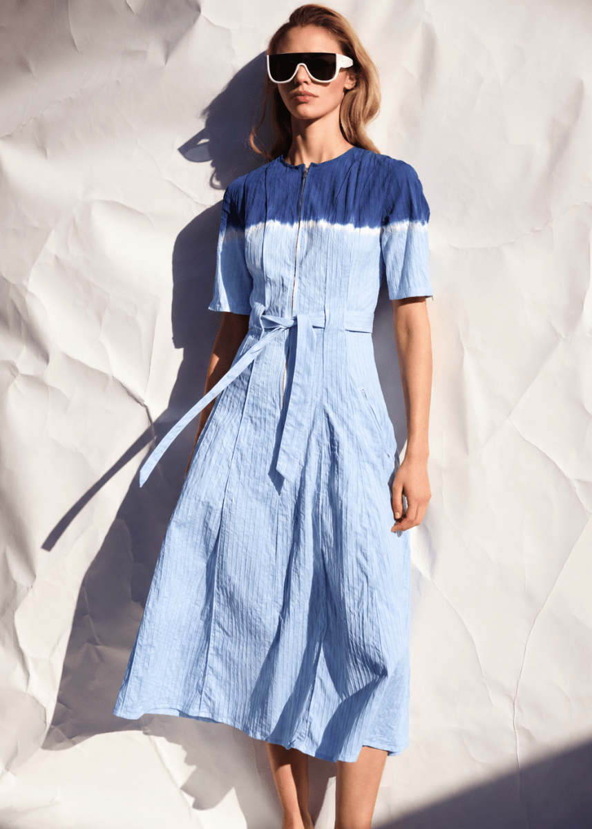 Zipper Dress in Powder from LUUDA at Edito Boutique