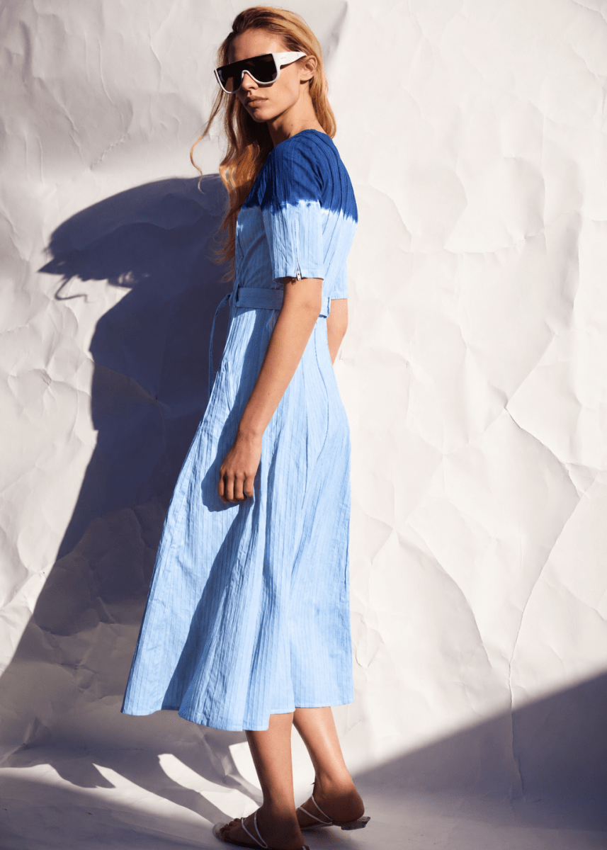 Zipper Dress in Powder from LUUDA at Edito Boutique