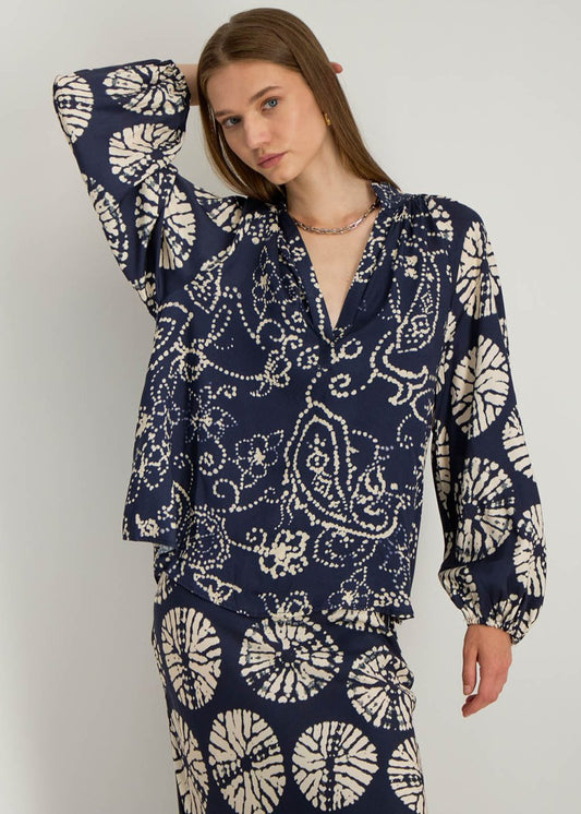 Zoria Printed Tunic in Night from STELLA FOREST at Edito boutique